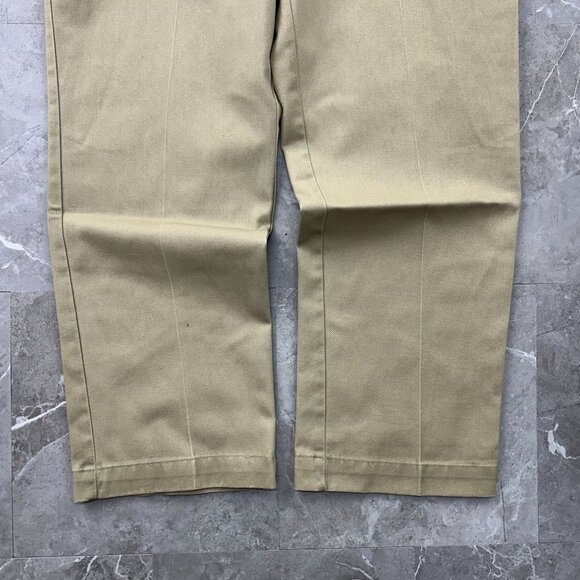 DICKIES CHINO PANTS MENS 36X29 * KHAKI WORKWEAR CASUAL - Picture 6 of 11